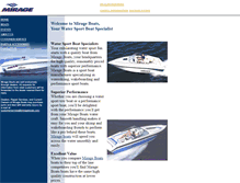 Tablet Screenshot of mirageboats.com